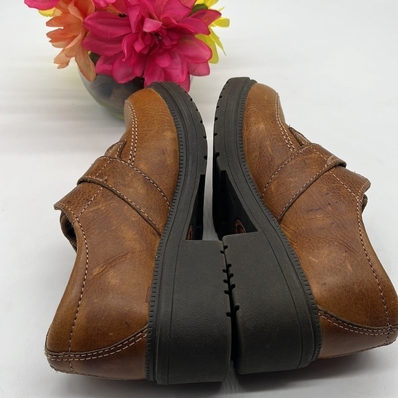 Eddie Moran Brown leather monk Show Sz 6.5 em304. MCL0995B - Picture 5 of 11